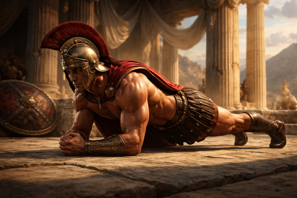 grecian discipline plank